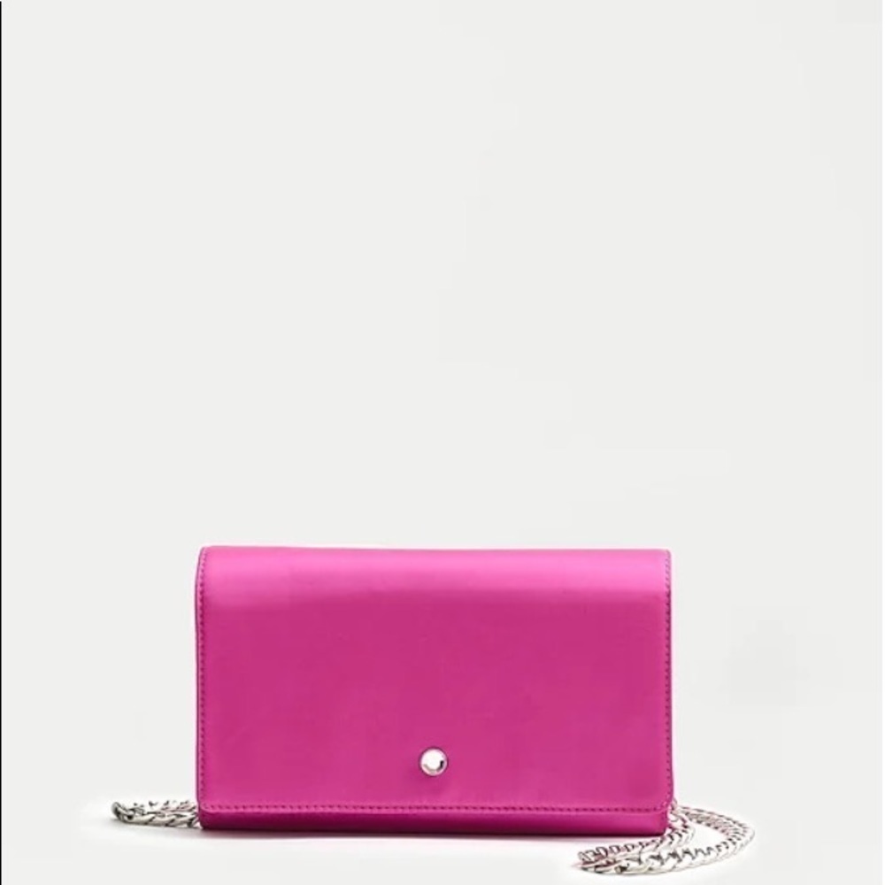 J. Crew Convertible wallet bag in satin